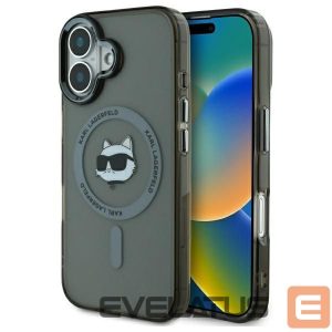 Другой аксессуар для телефона Karl Lagerfeld  Karl Lagerfeld IML Metal Choupette Head MagSafe iPhone 16 Plus Case - Black 