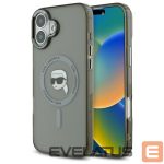 Другой аксессуар для телефона Karl Lagerfeld  Karl Lagerfeld IML Metal Karl Head MagSafe iPhone 16 Plus Case - Black 