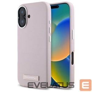 Другой аксессуар для телефона Karl Lagerfeld  Karl Lagerfeld FW Metal Plate MagSafe iPhone 16 Case - Pink 