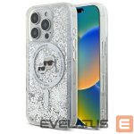Другой аксессуар для телефона Karl Lagerfeld  Karl Lagerfeld Liquid Glitter Karl & Choupette Head Magsafe Case for iPhone 16 Pro Max - Clear 