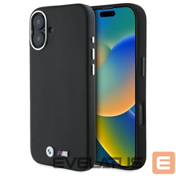 Другой аксессуар для телефона BMW BMW M Smooth Full Wrapped Metal MagSafe case for iPhone 16 - black
