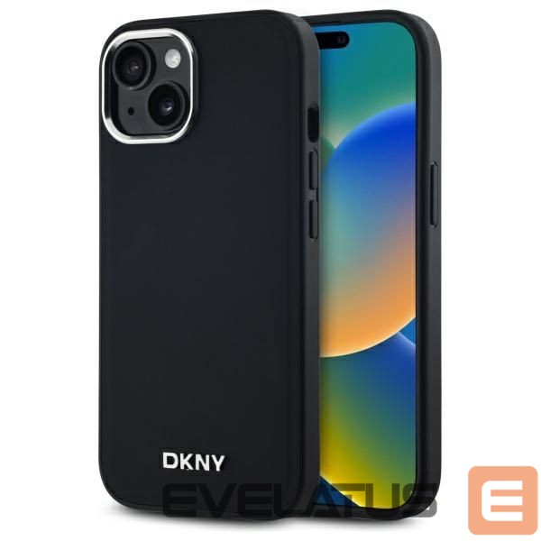 Другой аксессуар для телефона DKNY DKNY Plain Logo MagSafe iPhone 15 Case - Black