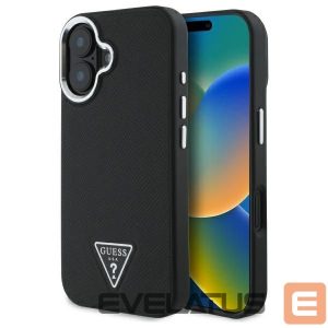 Другой аксессуар для телефона Guess  Guess Grained Triangle MagSafe case for iPhone 16 - black 