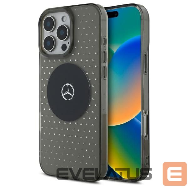 Другой аксессуар для телефона Mercedes-Benz Mercedes MB Case Star Pattern for iPhone 16 Pro - Black