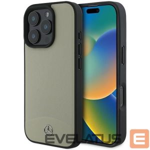 Другой аксессуар для телефона Mercedes-Benz  Mercedes MB Textured and Plain Leather MagSafe case for iPhone 16 Pro Max - beige 