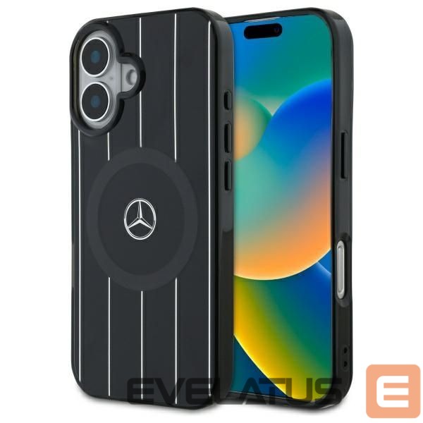 Другой аксессуар для телефона Mercedes-Benz Mercedes MB Double Layer Crossed Lines MagSafe case for iPhone 16 - black