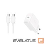 Адаптер Joyroom  Joyroom JR-TCF20 wall charger with a USB-C connector with a power of up to 20W (with USB-C / USB-C cable) 