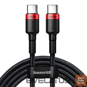 Кабель Baseus  Baseus CATKLF-AL91 USB-C - USB-C PD QC cable 100W 5A 480Mb/s 2m - black and red 