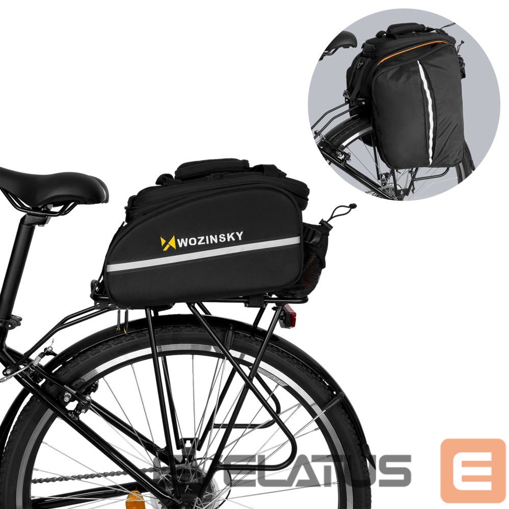 Аксессуар для велосипеда Wozinsky Wozinsky large bike rack bag 35l + rain cover black (WBB19BK)