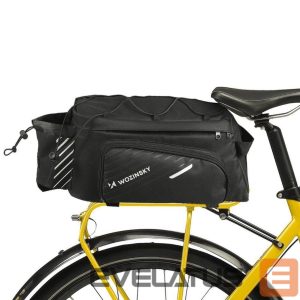 Аксессуар для велосипеда Wozinsky  Wozinsky Bike Pannier Rack Bag with Shoulder Strap 9L (Rain Cover Included) Black (WBB22BK) 
