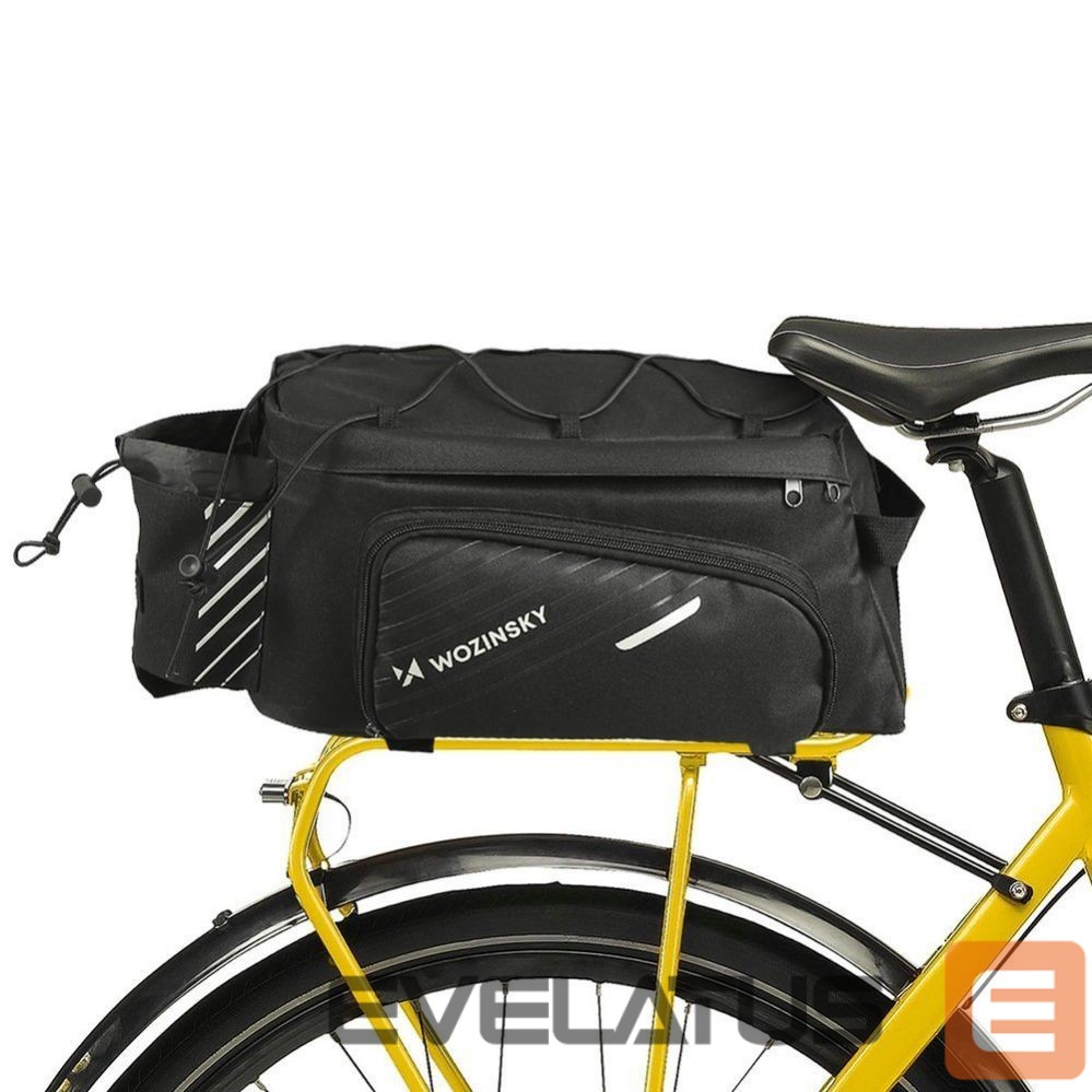 Аксессуар для велосипеда Wozinsky Wozinsky Bike Pannier Rack Bag with Shoulder Strap 9L (Rain Cover Included) Black (WBB22BK)