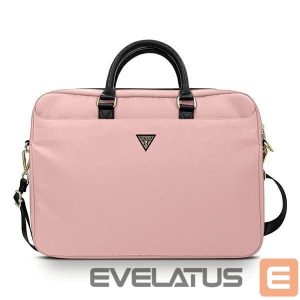 Сумка для портативных компьютеров Guess  Guess Nylon Triangle Logo bag for a 16" laptop - pink 