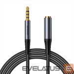 Переходник Joyroom  Joyroom stereo audio cable AUX 3.5 mm mini jack (male) - mini jack (female) 1.2 m black (SY-A09) 