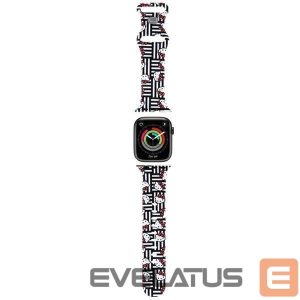 Ремешок Hello Kitty  Hello Kitty Silicone Heads & Stripes Strap for Apple Watch 38/40/41mm - Black 
