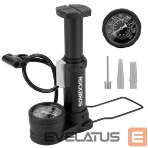 Аксессуар для велосипеда Rockbros  Rockbros 42610002001 floor bicycle pump with pressure gauge - black 