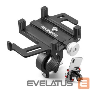 Аксессуар для велосипеда Rockbros  Rockbros 699-BK Aluminum Alloy Bike Phone Holder - Black 