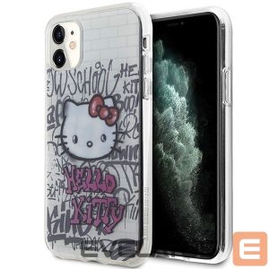 Чехол на заднюю панель Hello Kitty  Hello Kitty IML Kitty On Bricks Graffiti case for iPhone 11 / Xr - white 
