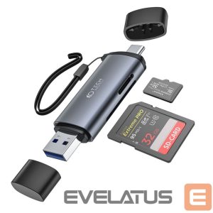 Флеш-накопитель Tech-Protect  Tech-Protect UltraBoost SD/micro SD card reader with USB-C/USB-A connectors - gray 
