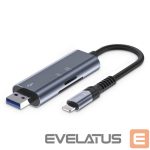 Флеш-накопитель Tech-Protect  Tech-Protect UltraBoost SD/micro SD Card Reader with Lightning /USB-A Connector - Gray 