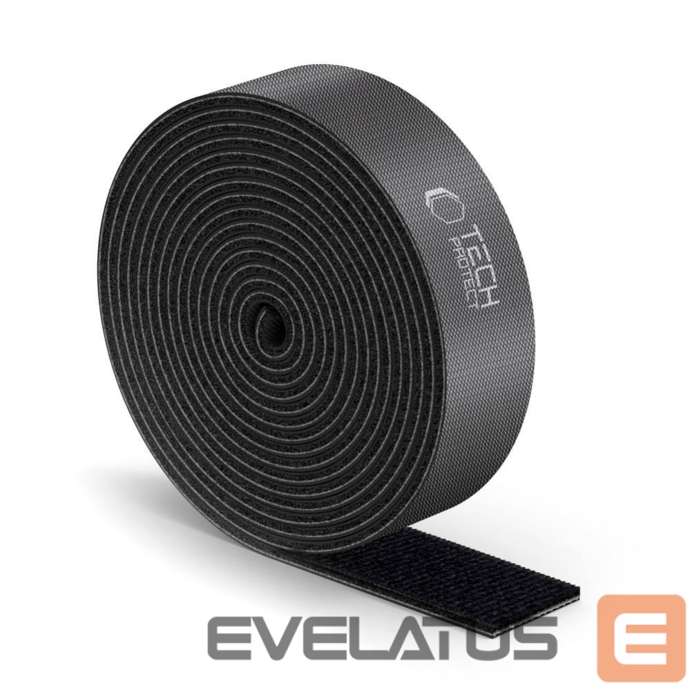 Кабель Tech-Protect Tech-Protect Velcro Cable Organizer 3m - Black