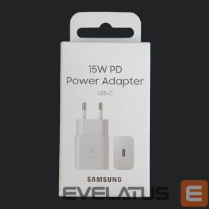 Адаптер Samsung  Samsung EP-T1510NWEGEU 15W PD USB-C AFC Wall Charger - White 
