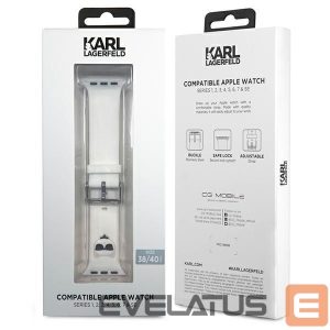 Чехол на заднюю панель Karl Lagerfeld  Karl Lagerfeld Silicone Choupette Heads Strap for Apple Watch 38/40/41mm - White 