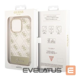 Чехол на заднюю панель Guess  Guess GUHCP14XHG4MHG iPhone 14 Pro Max 6.7 "gold / gold hardcase 4G Pattern Script 