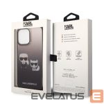 Чехол на заднюю панель Karl Lagerfeld  Karl Lagerfeld KLHCP14LTGKCK iPhone 14 Pro 6.1 "hardcase black / black Gradient Ikonik Karl & Choupette 
