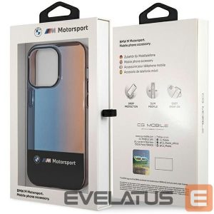 Чехол на заднюю панель BMW  BMW Half Tricolor Case for iPhone 14 Pro Max 6.7" - Black 