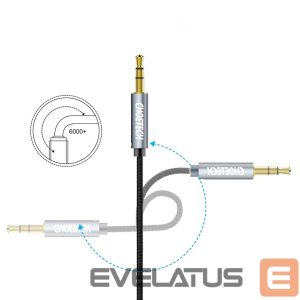 Кабель Choetech  Choetech AUX002 cable mini jack 3.5mm (male) / mini jack 3.5mm (male) 1.2m - black 