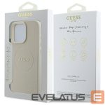 Чехол на заднюю панель Guess  Guess Grained Gold Ring MagSafe Case for iPhone 16 Pro Max - Beige 