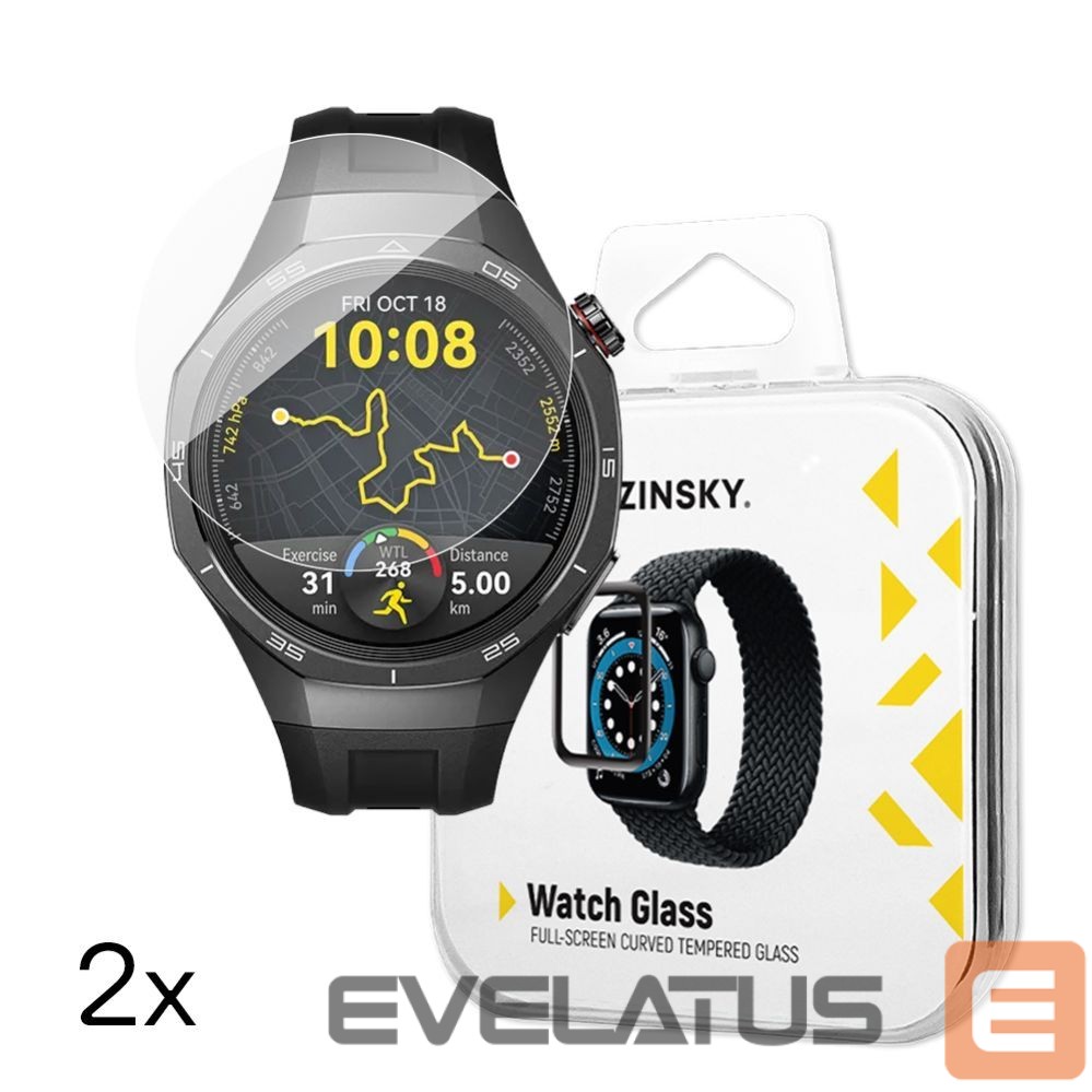 Ремешок Wozinsky Wozinsky Full Glue Tempered Glass for Huawei Watch GT 5 / GT 5 Pro / GT 4 / GT 4 Pro / GT 3 / GT 3 Pro 46mm (2 pcs.)