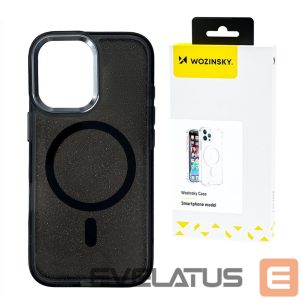Чехол на заднюю панель Wozinsky  Wozinsky Glitter Case with Mag Safe for Samsung Galaxy S25+ - Black with Glitter 
