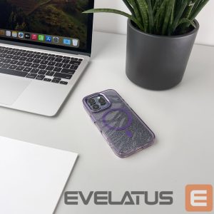 Чехол на заднюю панель Wozinsky  Wozinsky Glitter Case with Mag Safe for Samsung Galaxy S25 - Purple with Glitter 