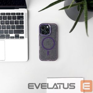 Чехол на заднюю панель Wozinsky  Wozinsky Glitter Case MagSafe for Samsung Galaxy S24 FE - Purple with Glitter 