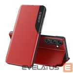 Чехол на заднюю панель Hurtel  Eco Leather View Case elegant case with flap and stand function for Samsung Galaxy A56 - red 
