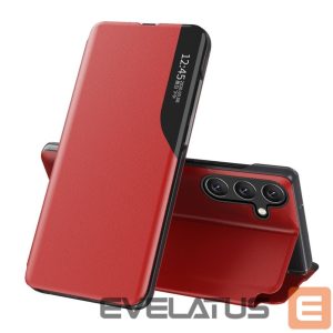 Чехол на заднюю панель Hurtel  Eco Leather View Case elegant case with flap and stand function for Samsung Galaxy A56 - red 