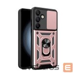 Чехол на заднюю панель Hurtel  Hybrid Armor Camshield with Stand and Camera Cover for Samsung Galaxy A56 - Pink 