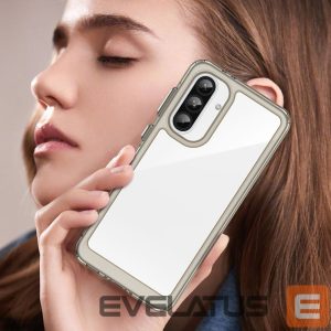 Чехол на заднюю панель Hurtel  Outer Space Case for Samsung Galaxy A56 Cover with Flexible Frame - Semi-Transparent, Black 