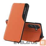 Чехол на заднюю панель Hurtel  Eco Leather View Case elegant case with flap and stand function for Samsung Galaxy A26 - orange 