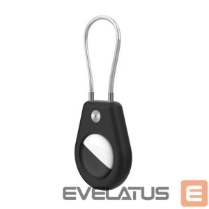 Чехол на заднюю панель Hurtel  Apple AirTag Case with Steel Cable - Black 