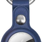 Чехол на заднюю панель Hurtel  Apple AirTag PU Leather Case - Blue 