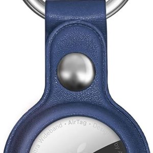 Чехол на заднюю панель Hurtel  Apple AirTag PU Leather Case - Blue 