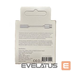 Фото и видео аксессуар Samsung  Samsung GP-TGU023AE DAC USB-C to 3.5mm mini jack adapter - white 