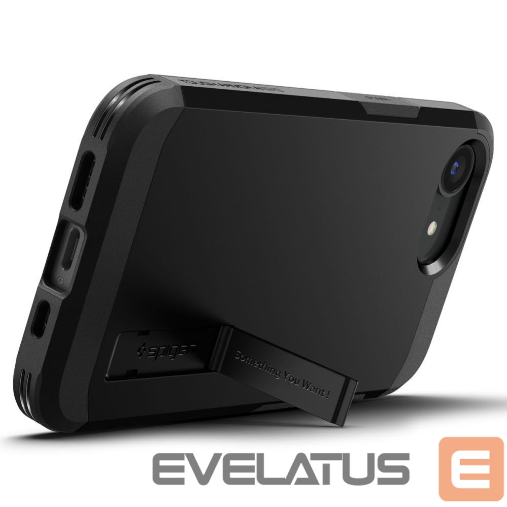Чехол на заднюю панель Spigen Spigen Tough Armor Case with MagSafe for iPhone 16e with Stand - Black