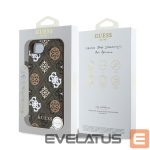Чехол на заднюю панель Guess  Guess PU 4G Peony case with MagSafe for iPhone 16e - brown 