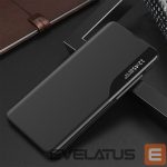 Чехол на заднюю панель Hurtel  Eco Leather View Case elegant case with flap and stand for iPhone 16e - black 