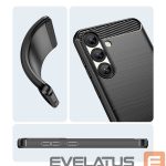 Чехол на заднюю панель Hurtel  Carbon Case for Samsung Galaxy S25 Edge - Black 