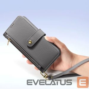 Чехол на заднюю панель Dux Ducis  Dux Ducis Lawa Leather Case for iPhone 15 Pro - Gray 