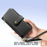 Чехол на заднюю панель Dux Ducis  Dux Ducis Lawa iPhone 16e Leather Case with Detachable Magnetic Wallet - Black 